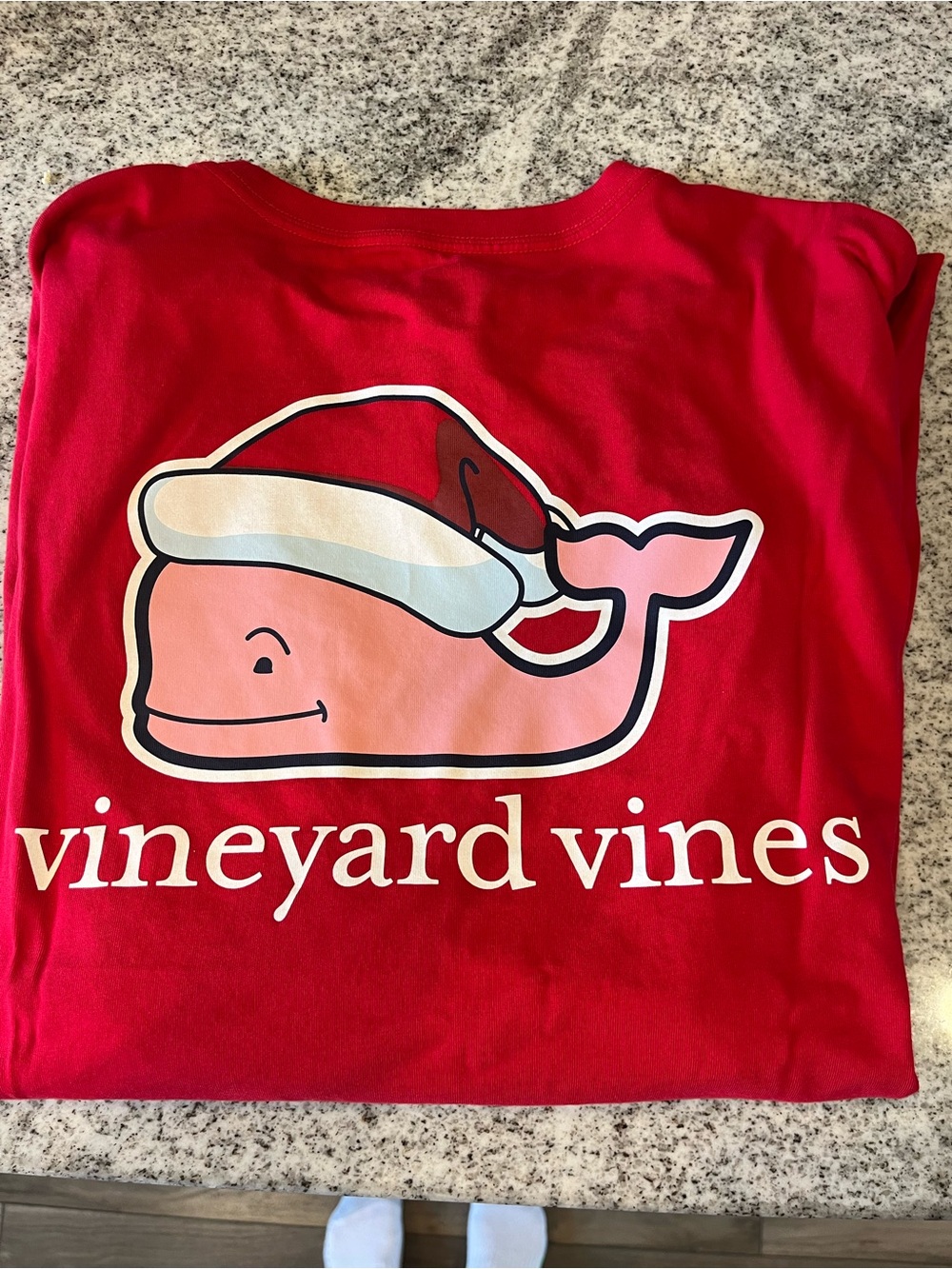 Vineyard Vines Red Christmas Tee